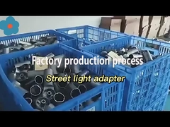 घुमावदार धातु एलईडी स्ट्रीट लाइट एडाप्टर सौर प्रकाश पोल स्ट्रीट लैंप ब्रैकेट