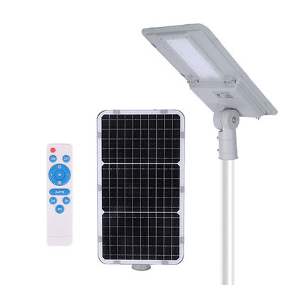 ऑटो डिमिंग रिमोट कंट्रोल के साथ 100W Ip65 सोलर एलईडी स्ट्रीट लाइट
