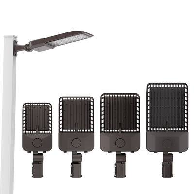 डाई-कास्ट एल्यूमीनियम मिश्र धातु आवास स्मार्ट एलईडी स्ट्रीट लाइट ऑल इन वन गार्डन लाइट के साथ वैकल्पिक फोटोसेल सेंसर और IK08 सुरक्षा