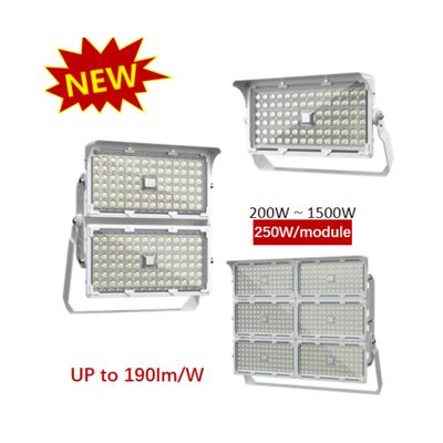 स्मार्ट चिप प्रौद्योगिकी के साथ फुटबॉल मैदानों के लिए उच्च ल्यूमेन एलईडी बाढ़ प्रकाश