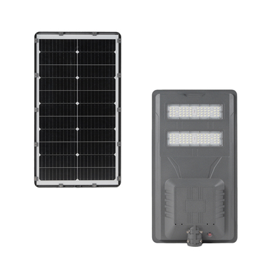 बाहरी प्रकाश व्यवस्था के लिए टिकाऊ एल्यूमीनियम आवास के साथ एकीकृत एलईडी ऑल इन वन सौर स्ट्रीट लाइट